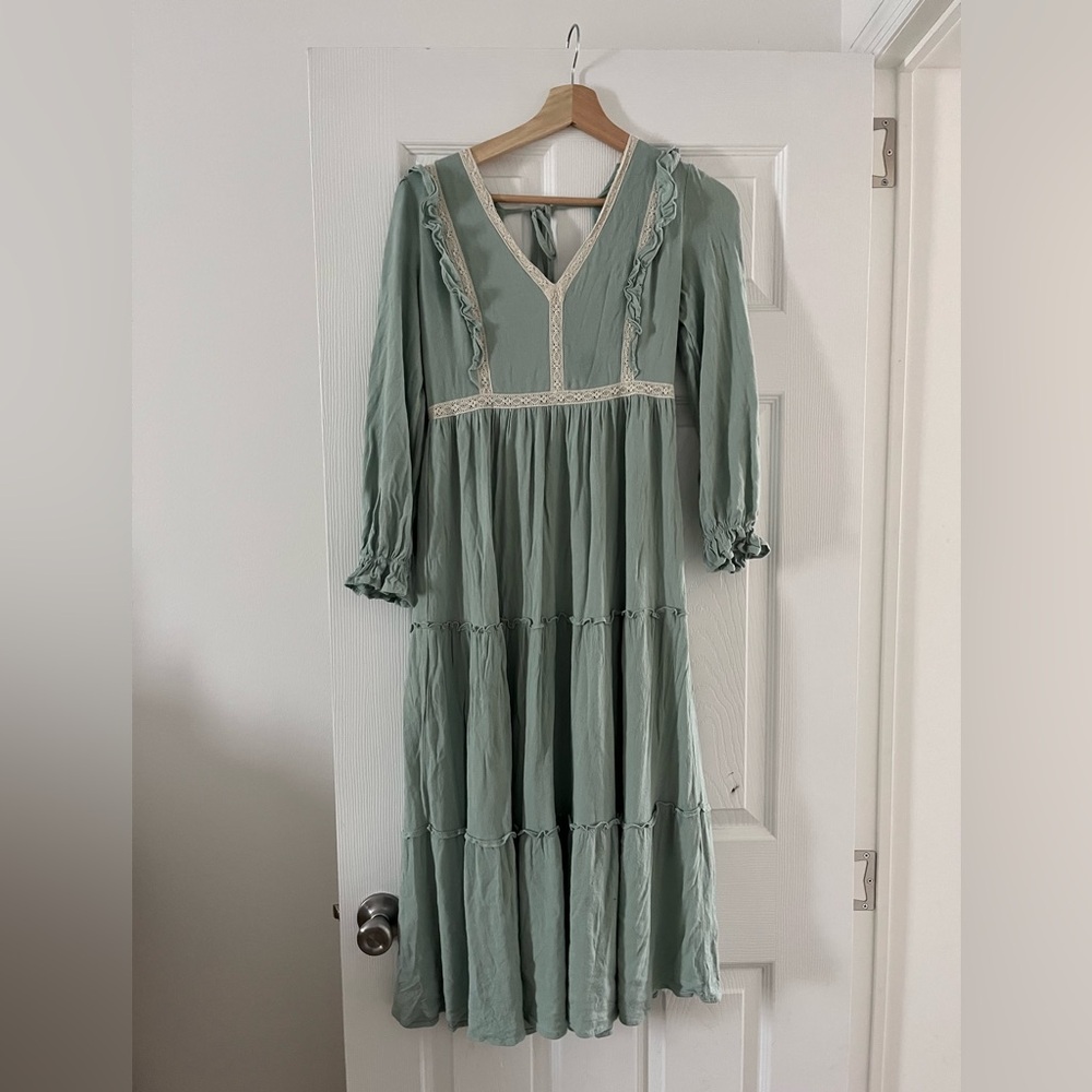 MINT GREEN MATERNITY DRESS